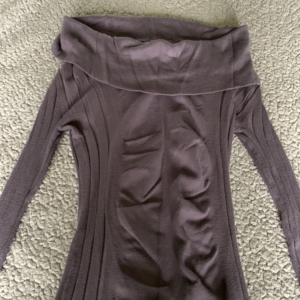 Cowl Ribbed women’s sweater - Picture 2 of 6